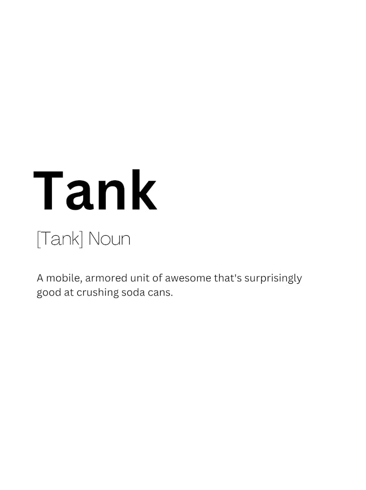 Tank Definition Meaning