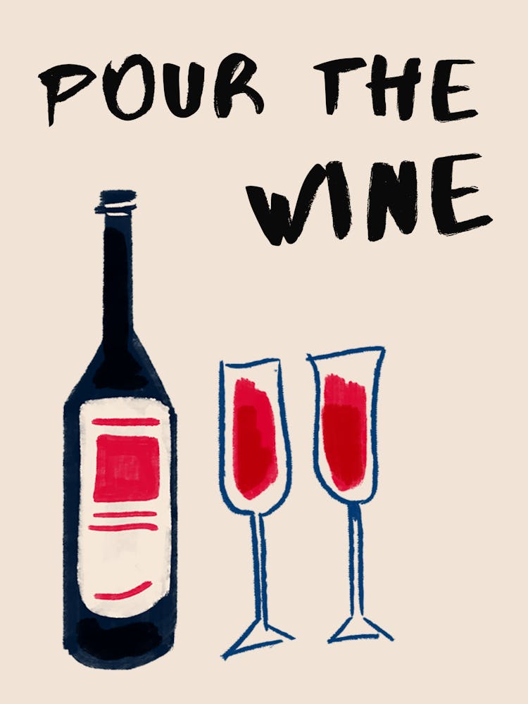 Impression Citation de Cuisine 'Verse Le Vin'