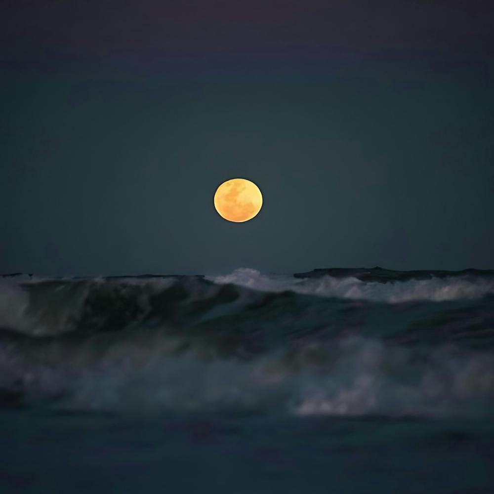 Full Moon Over The Ocean 3