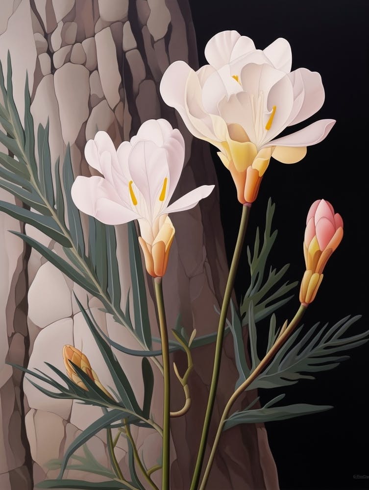 Flower Illustration Freesia 1