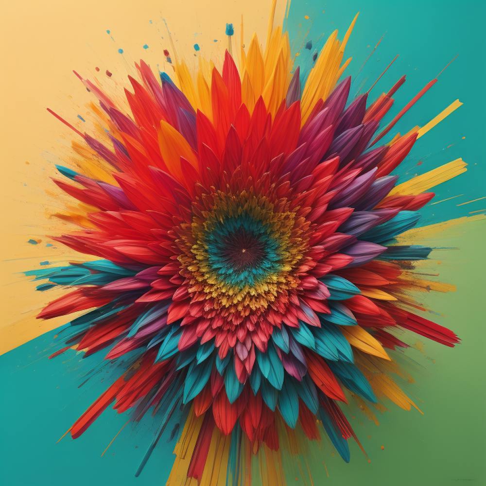 Flower Color Explosion