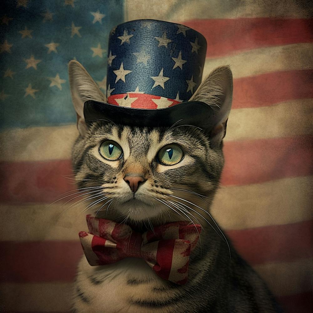 4th Of July Kitty 1