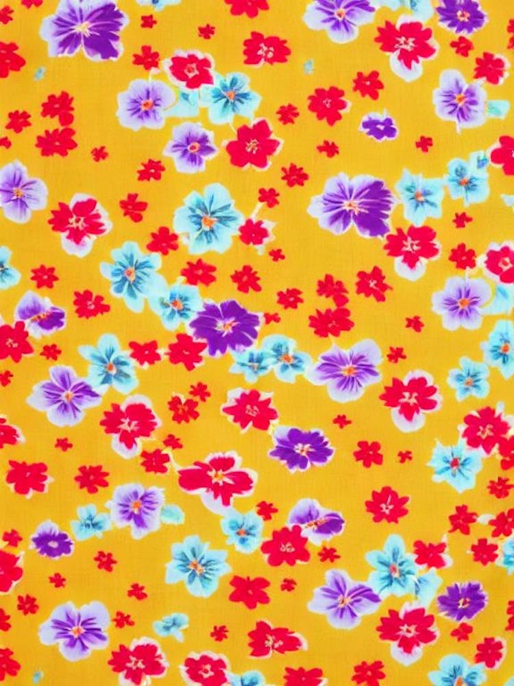 Petunia Floral Print Retro Pattern 2 Flower