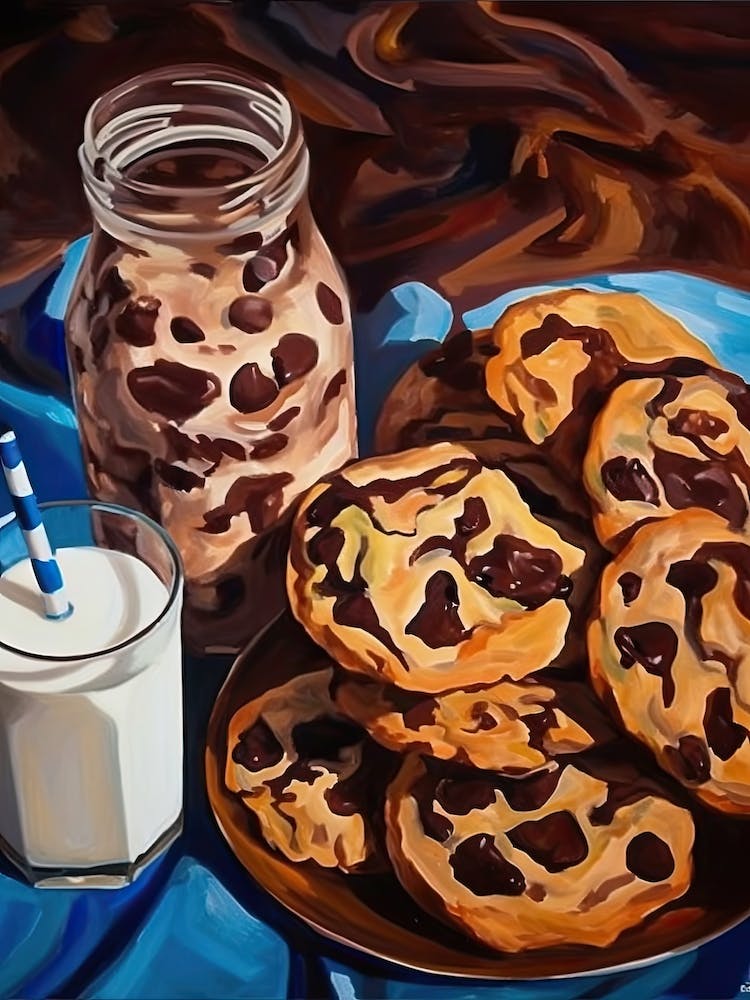 Chocolate Chips Cookies Painting 3