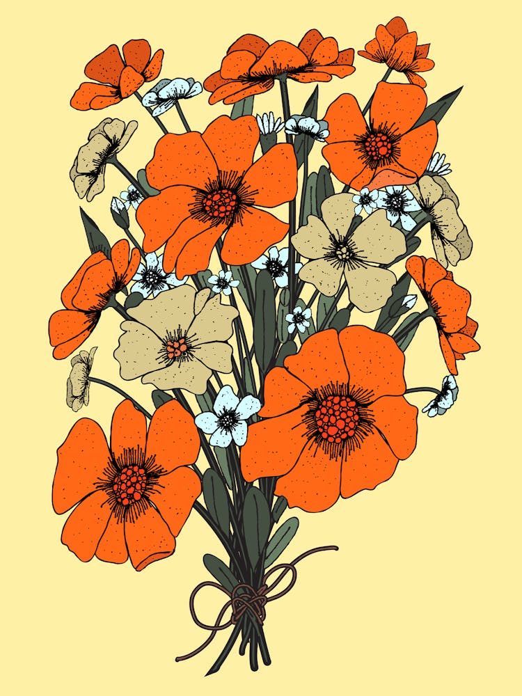 Bouquet Of Orange Flowers