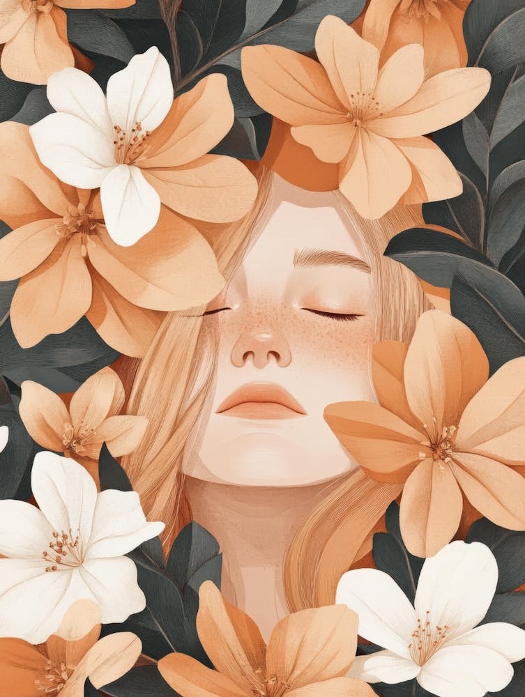 Girl With Flowers 24