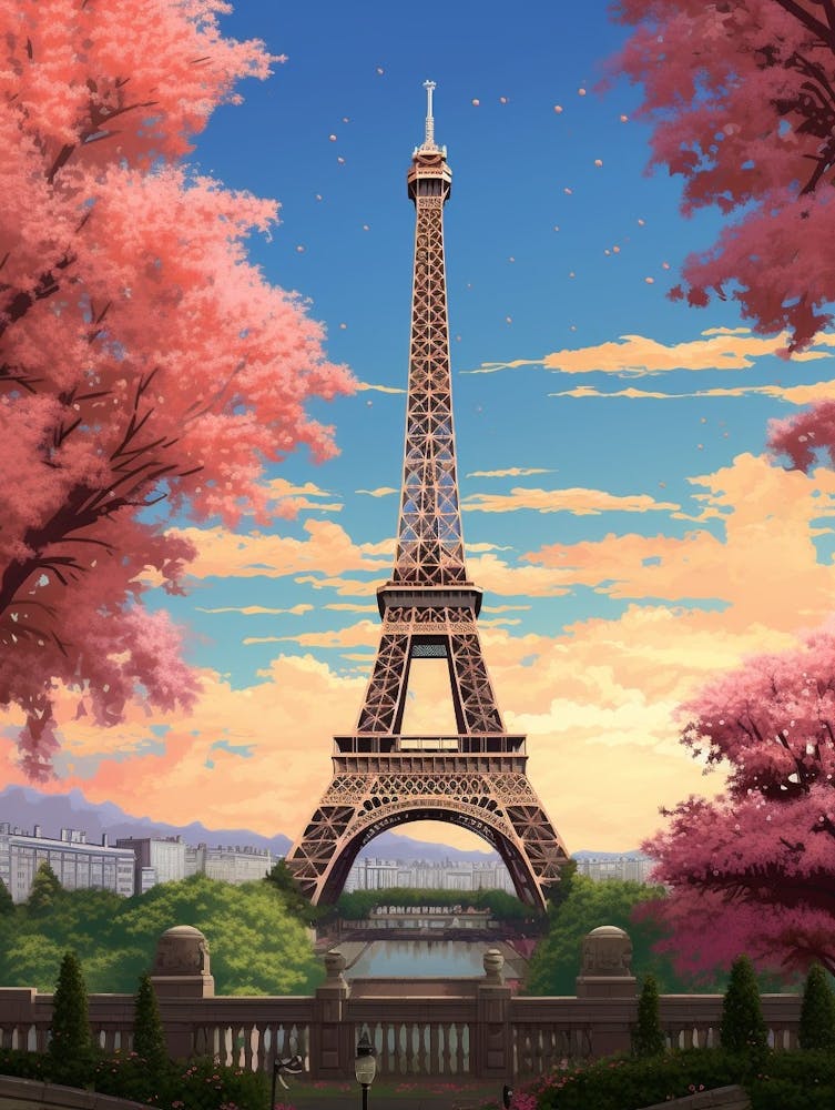 Eiffel Tower Pixel Art 2