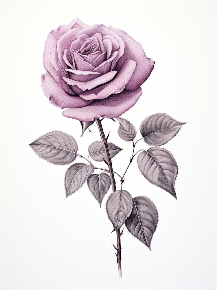 Roses Flower Vintage Botanical 2