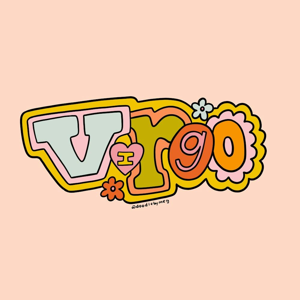 Virgo Doodle Letters