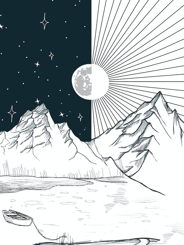 Moon And Stars