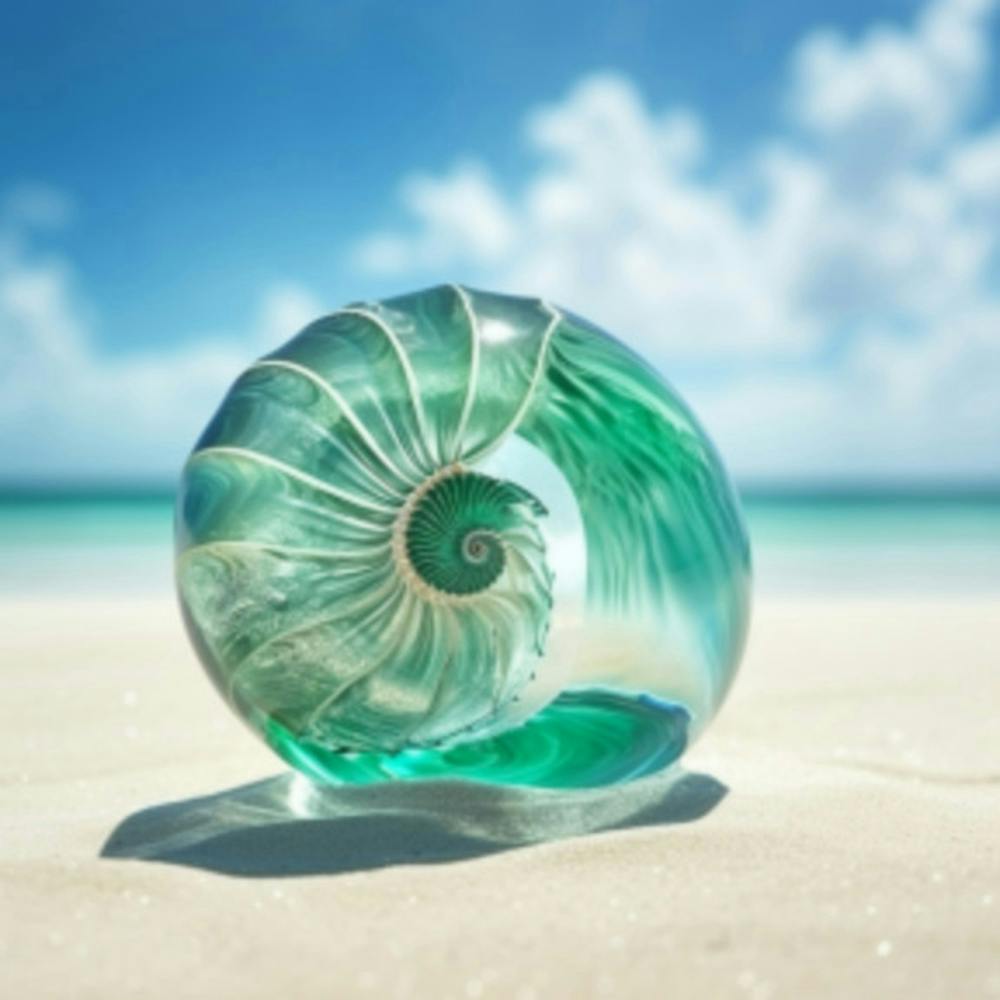 Nautilus Shell On The Beach