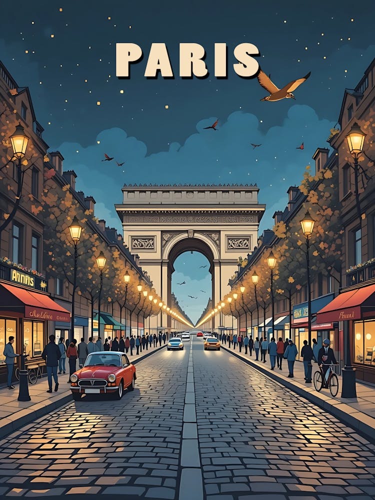 Paris Vintage Travel Poster 14
