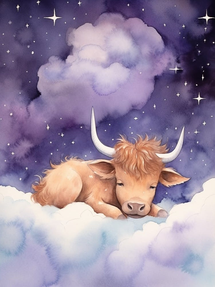 Baby Bison 2 Sleeping In The Clouds