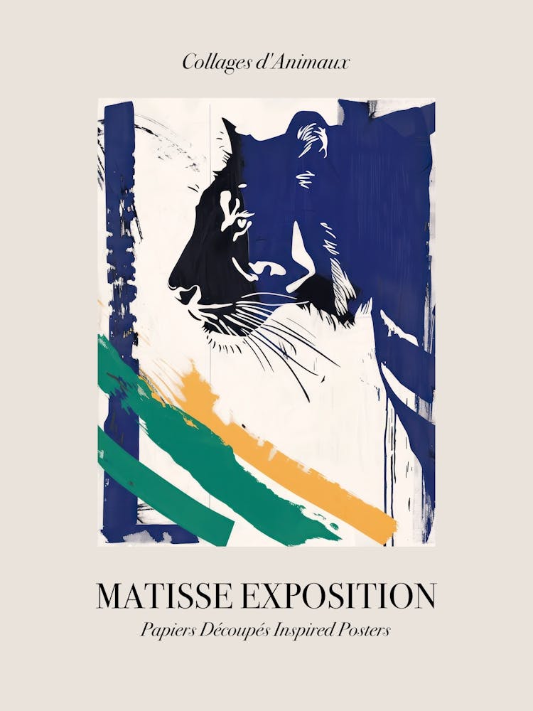 Tiger 3 Matisse Inspired Exposition Animals Poster