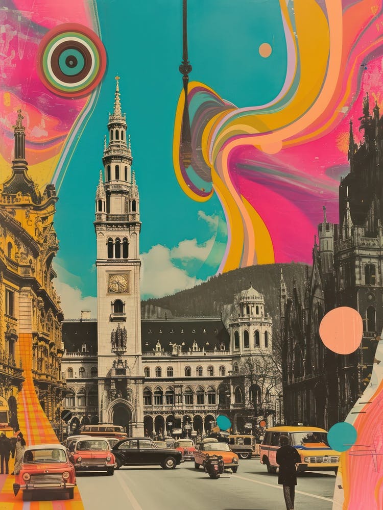 Vienna   Retro Collage Style 2