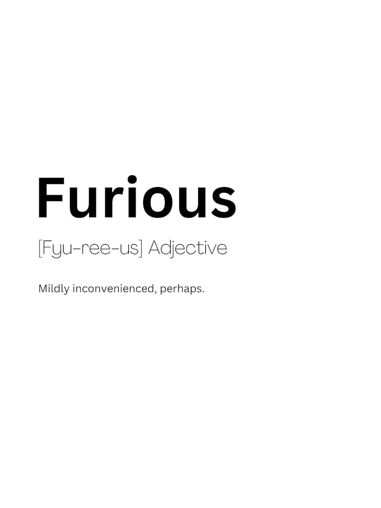 Furious Definition Meaning 1