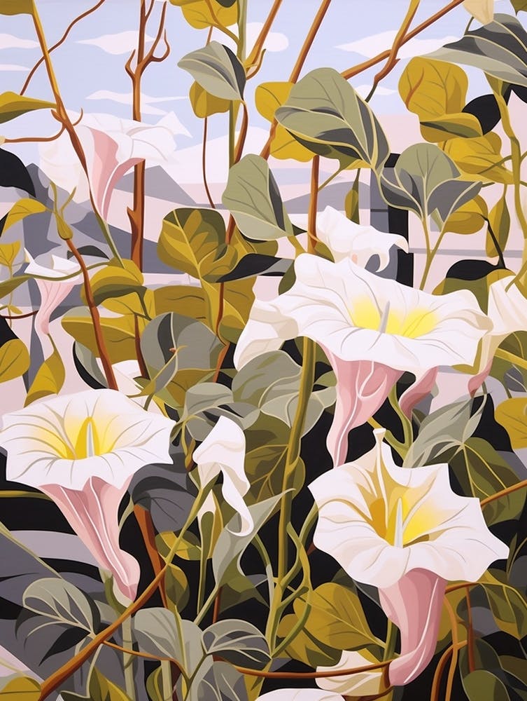Prunkwinde 1 Blumenmalerei