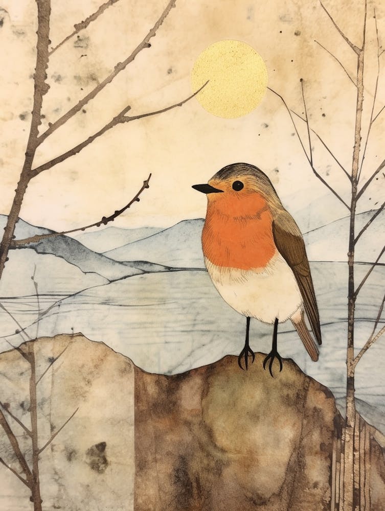 Bird Illustration Robin 3