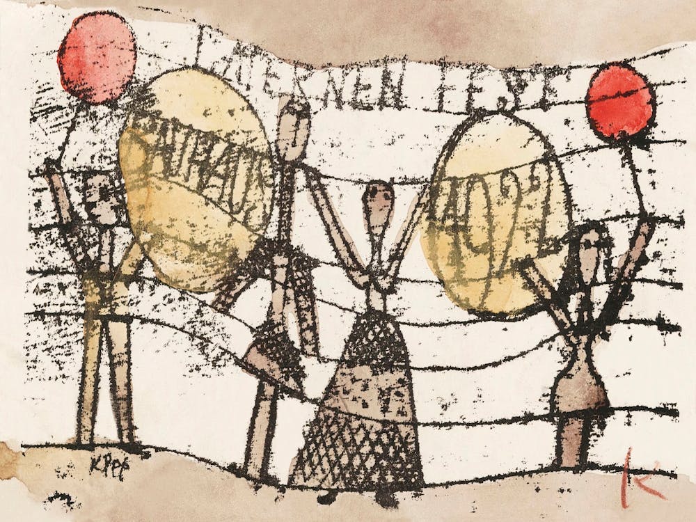 Postcard Paul Klee To Katherine Dreier, Paris (1922), Paul Klee