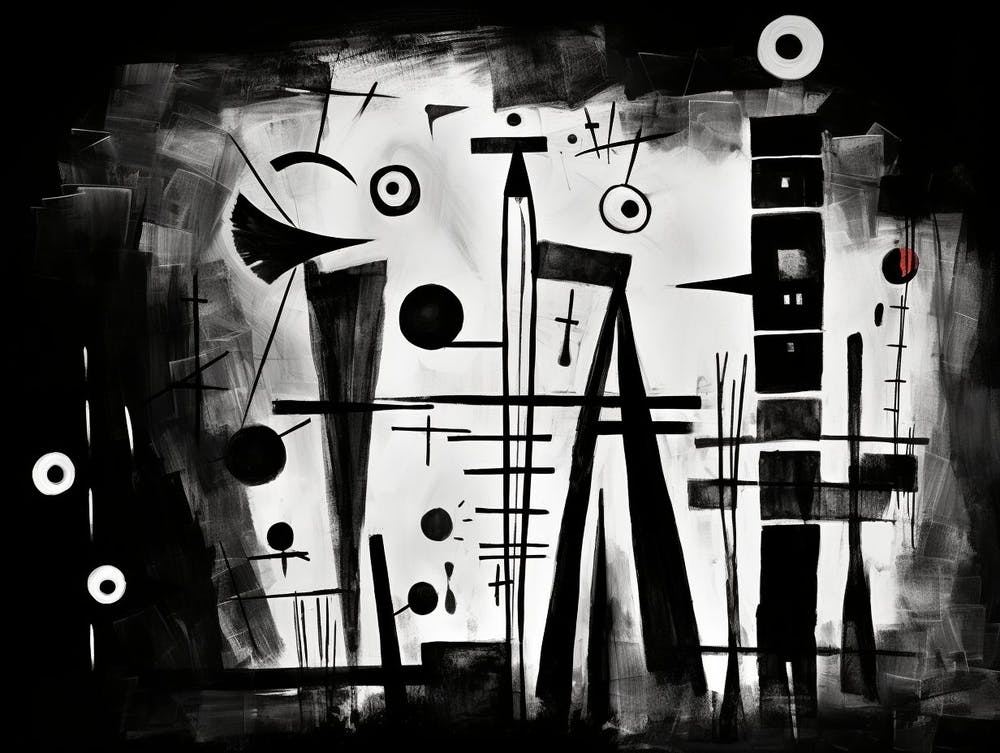 Dreams Abstract Black And White 8