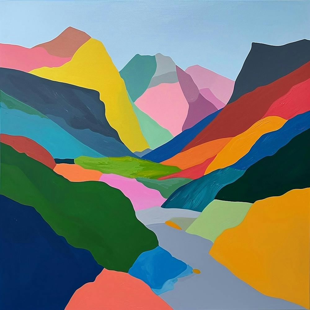 Colourful Abstract Crins National Park France 1