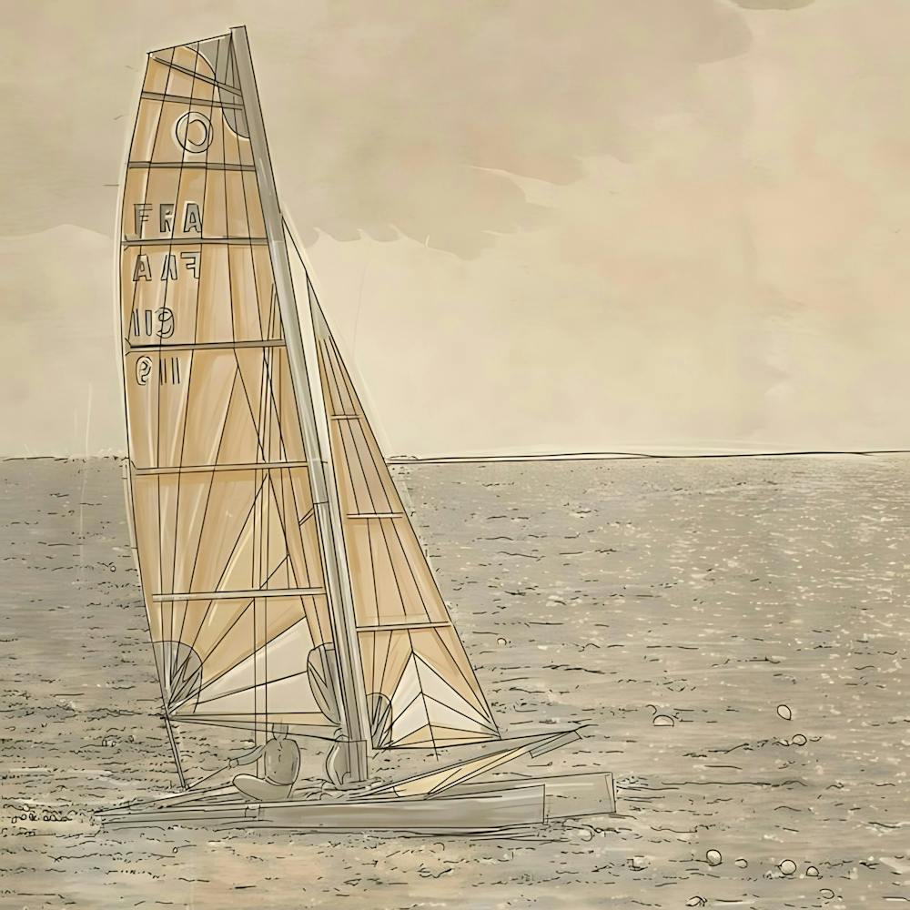 Segelboot Im Ozean
