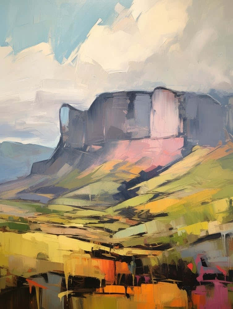 Table Mountain South Africa 4 Mountain Painting