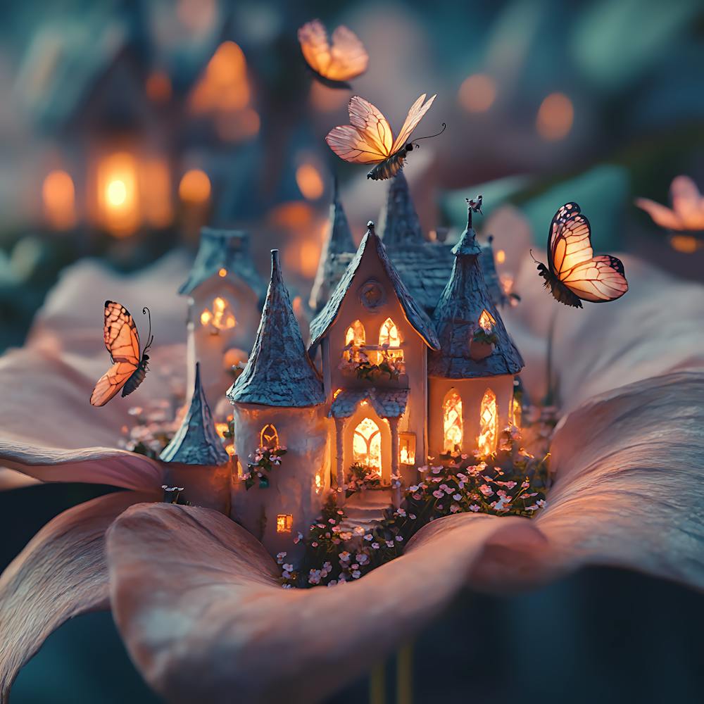 Enchanted Fairy Village in Flower 8