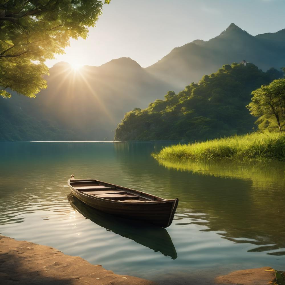 Sunset On A Lake