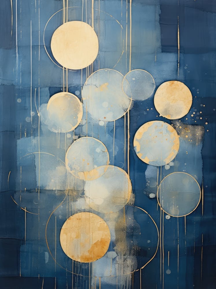 Circles In Blue And Gold