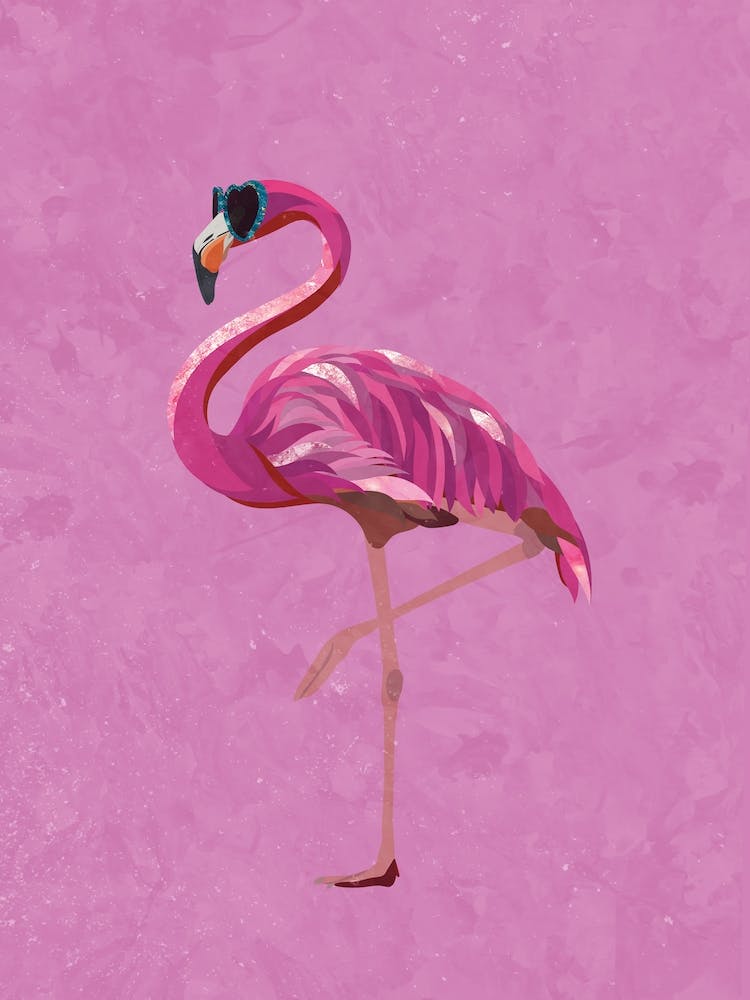 Flamingo Leinwandbild