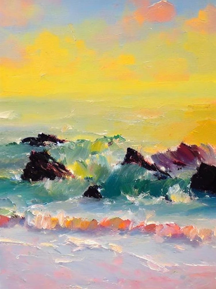 Playa De Bolonia, Cadiz, Spain Bright Abstract