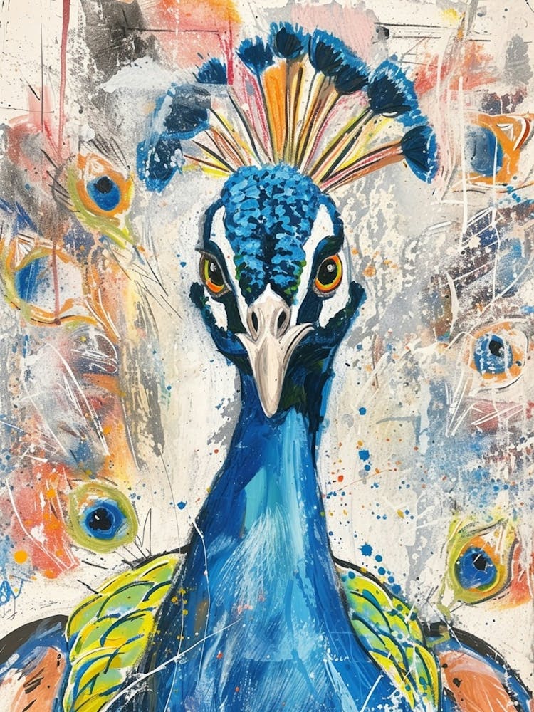 Peacock Portrait Sketch 7