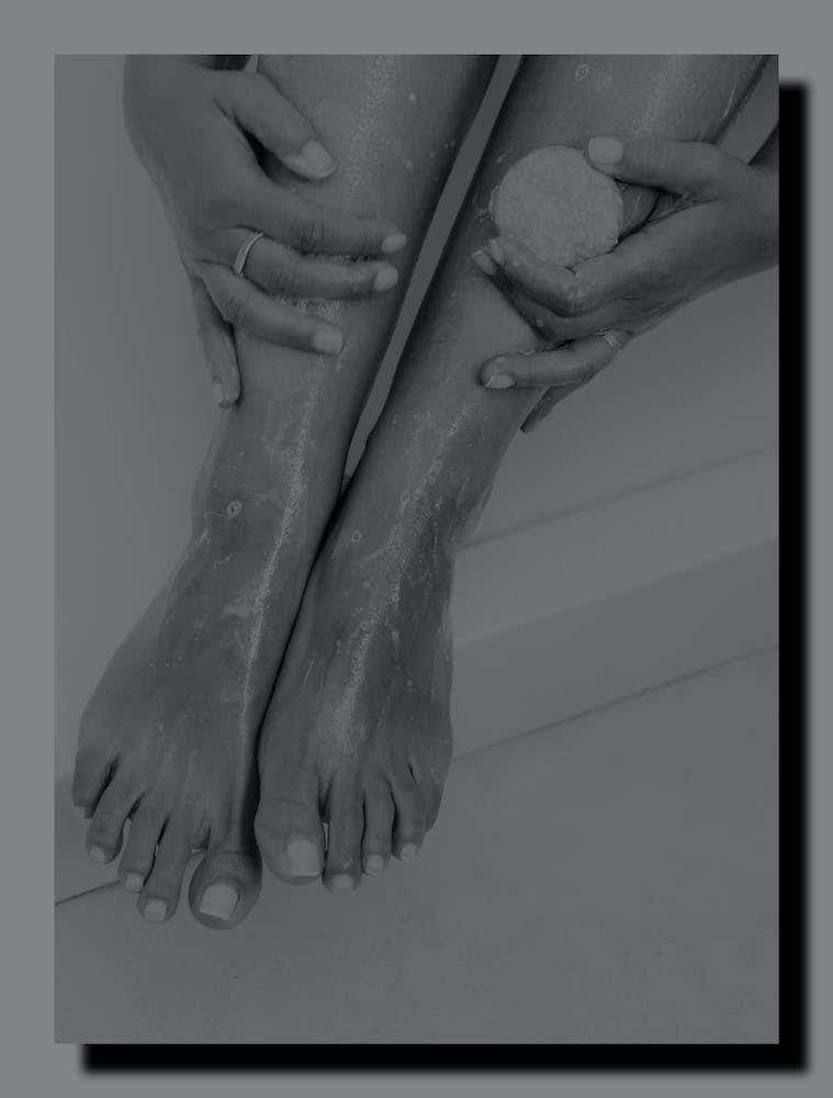 Black And White Photo Of Feet.