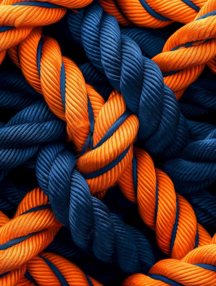 Blue And Orange Ropes