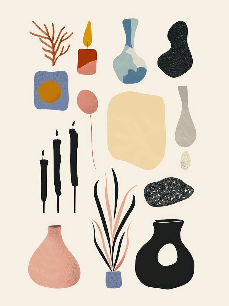 Cute Objects Abstract Illustration 15