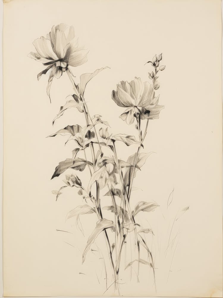 Flower Botanical Sketch