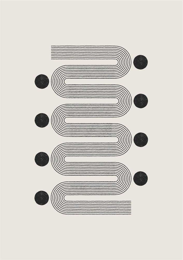 Mid Century Bögen Zwei