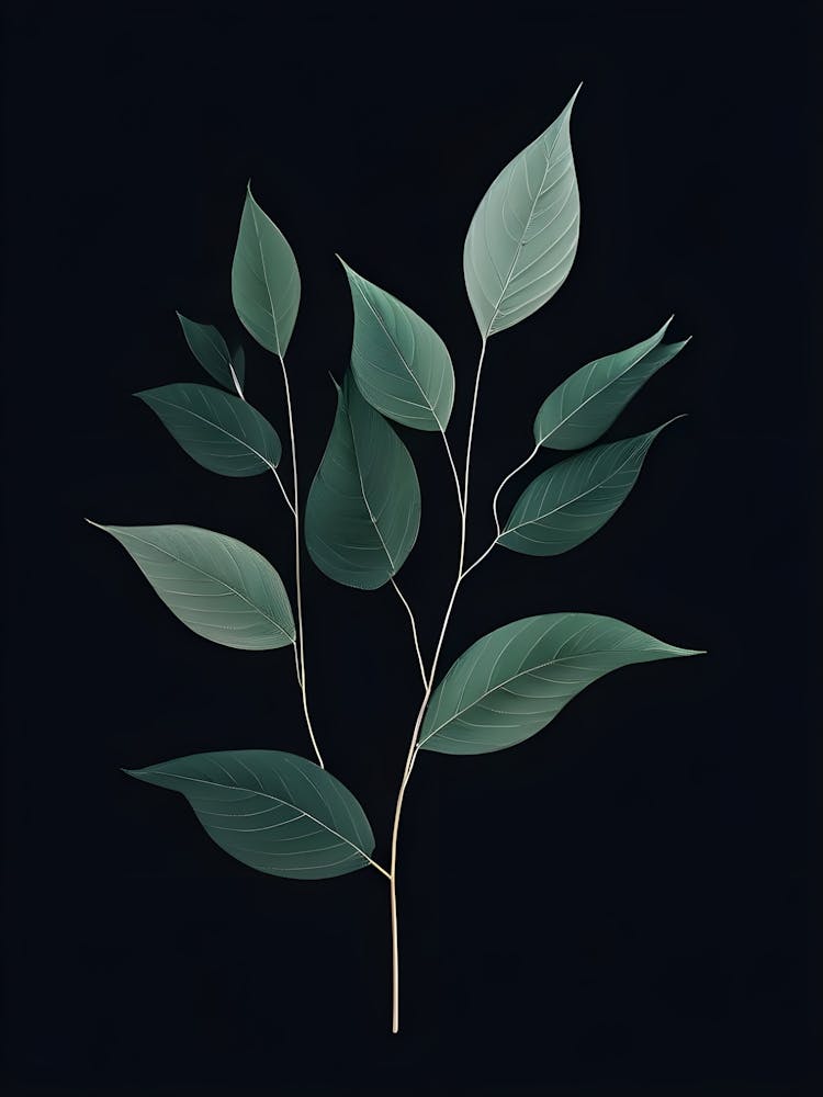 Minimalist Botanical Create A Minimalist Botanical Design With Delicate Elongated Leaves Art