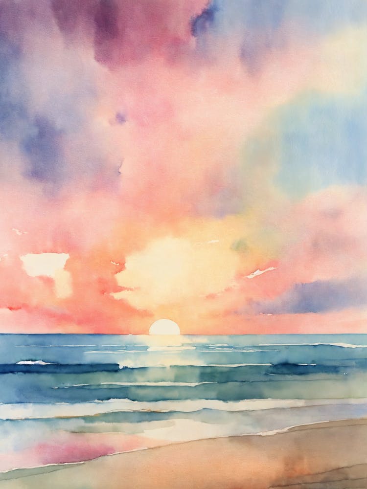 Sunset At The Beach 1