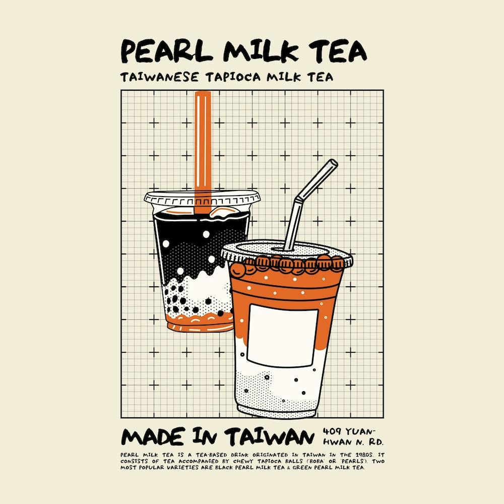 Pearl Milk Tea Square