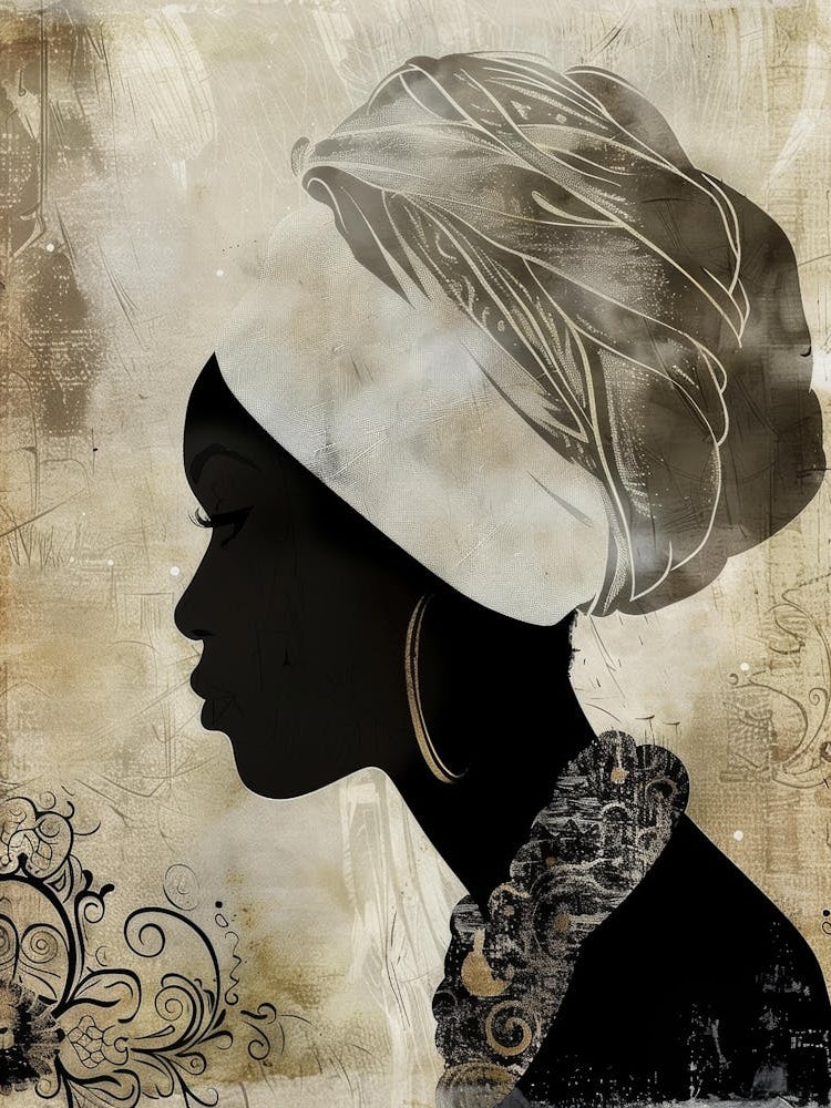 Silhouette Of African Woman 34