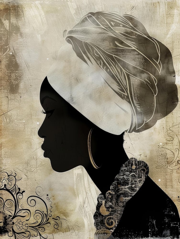 Silhouette Of African Woman 34