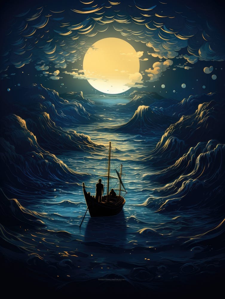 Moonlight In The Sea