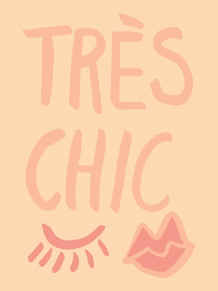 Tres Chic Peach Art Poster_2670670