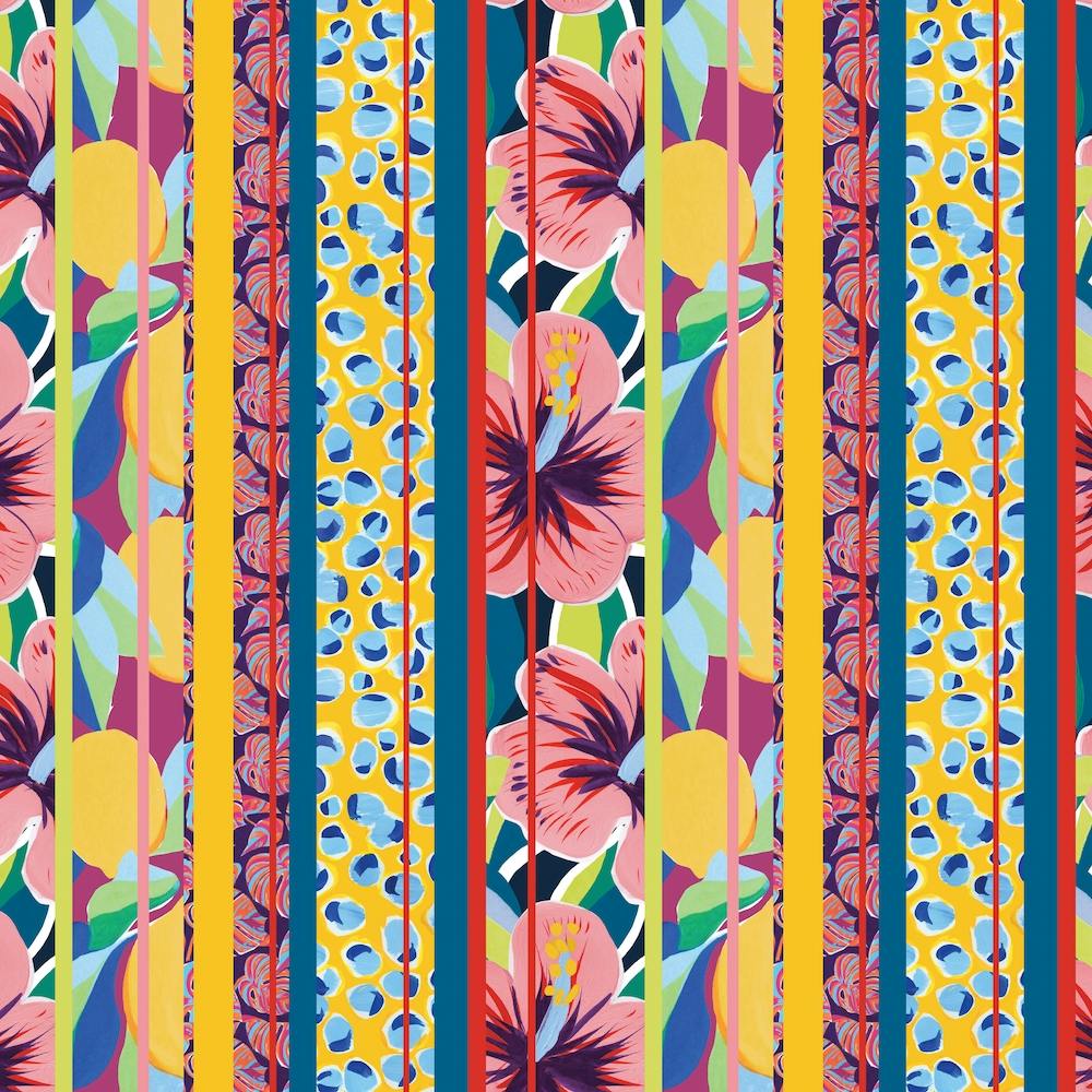 Pattern Clash Print Square