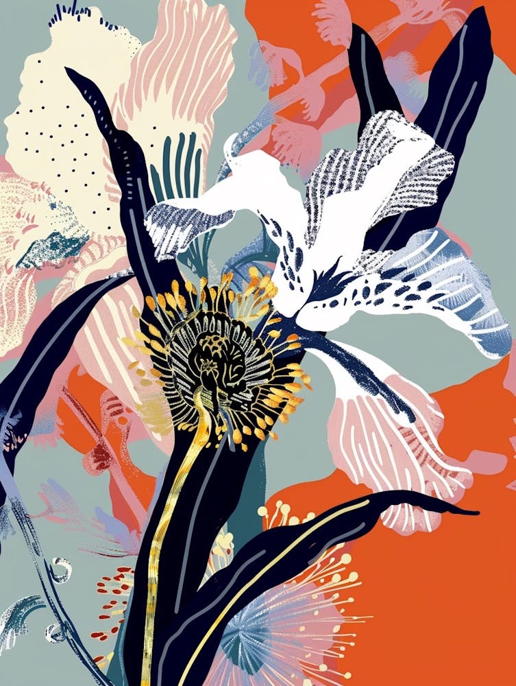Colourful Flower Illustration Cineraria 1