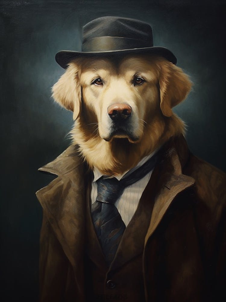 Gangster Dog Golden Retriever