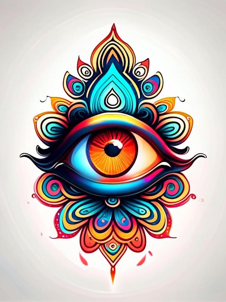 Om Aum, Symbole, Tatouage Troisième Œil 2