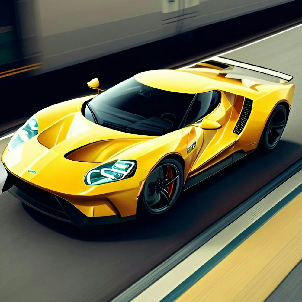 Ai photo of Ford Gt car